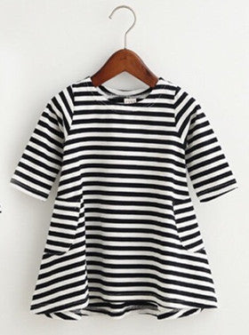 1pc Family Dress Mother Daughter Summer Long Sleeve Striped Family Look Matching Clothes Mom And Daughter Dress Family Clothing-Dollar Bargains Online Shopping Australia