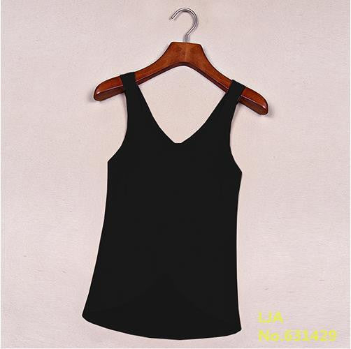 Women Blouses Candy Color Casual Lady Shirts Backless Strap Chiffon Blouse Tops ladies' Vest