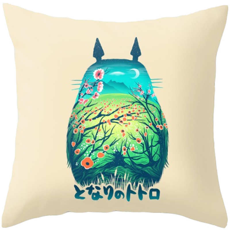 Online discount shop Australia - Cartoon Style Fashion Decorative Cushion Cover Cute Totoro Printed Throw Pillow Cover Car Home Decorative 45x45cm