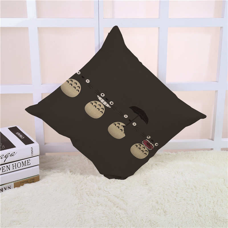 Online discount shop Australia - Cartoon Style Fashion Decorative Cushion Cover Cute Totoro Printed Throw Pillow Cover Car Home Decorative 45x45cm
