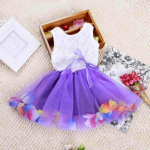 Online discount shop Australia - Kid Girls Princess Toddler Baby Party Tutu Lace Bow Flower Dresses Clothes