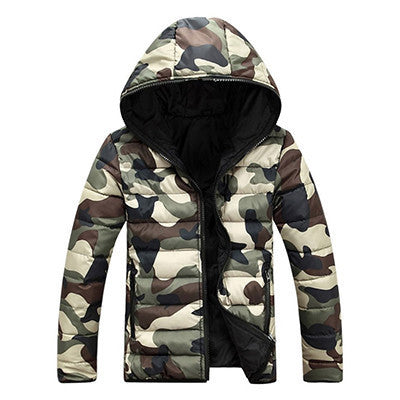 Online discount shop Australia - Men's Jacket Warm Camouflage Jacket Men Overcoat Men's College Coat Jacket Men Casual Jackets