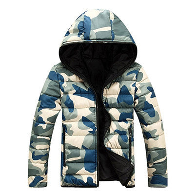 Online discount shop Australia - Men's Jacket Warm Camouflage Jacket Men Overcoat Men's College Coat Jacket Men Casual Jackets