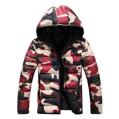 Online discount shop Australia - Men's Jacket Warm Camouflage Jacket Men Overcoat Men's College Coat Jacket Men Casual Jackets