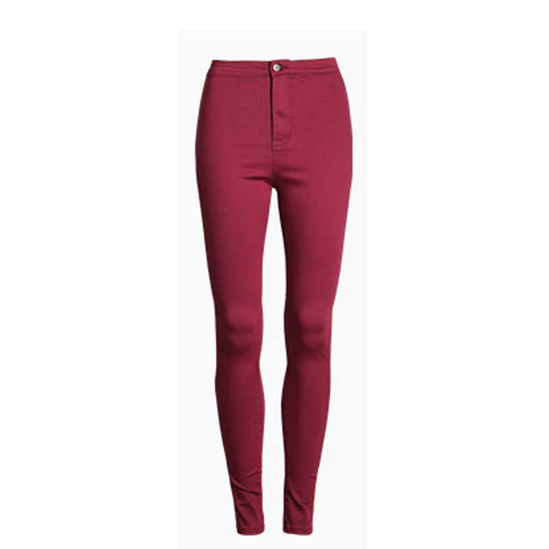 Online discount shop Australia - Fashion Slim Jeans Women Femme Female White Jeans With High Waist Tight Jeans Women's Candy Color New Pants Women Trousers