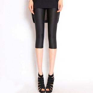 Solid Candy Neon Women Summer Leggings High Stretched Jeggings Fitness Clothing Ballet Cropped Trousers