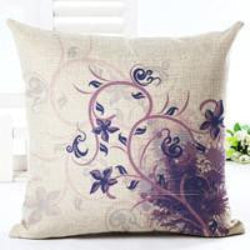 Vintage Flowers Cotton Linen Cushion Cover Decorative Pillowcase Chair Seat and Waist Square 45x45cm Pillow Cover Home Living