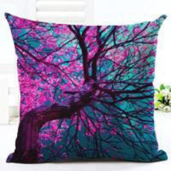 Vintage Flowers Cotton Linen Cushion Cover Decorative Pillowcase Chair Seat and Waist Square 45x45cm Pillow Cover Home Living