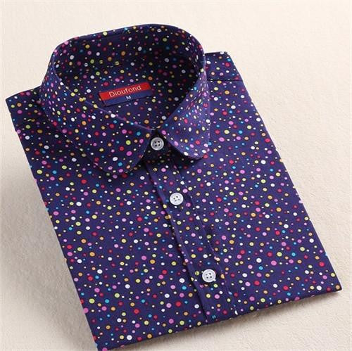 Vintage Top Floral Shirts Women Cotton Linen Blouses Elegant Ladies Tops Long Sleeve Shirt Casual Women Clothing