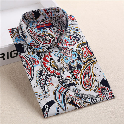 Online discount shop Australia - Floral Shirts Women Blouses Blouse Cotton Long Sleeve Shirt Women Tops And Blouses New Fashion 5XL