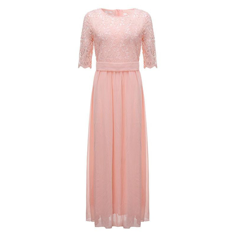 Summer Women Vestido De Festa Vintage Elegant Party Long Dresses Robe Femme Plus Size 5XL Lace Maxi Dres