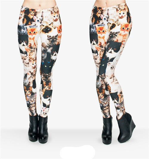 Mix City 3D Print Muffin Jersey Leggings Fashion Casual Women/girl Leggings Pink Fitness Legging Pants High Elastic-Dollar Bargains Online Shopping Australia