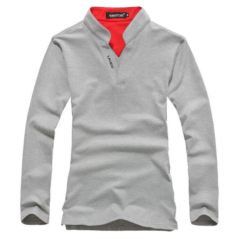 Fashion Brand Men Clothes Slim Fit Solid Long Sleeve T Shirts Men Cotton Casual T-Shirt Men tshirt Plus Size 5XL