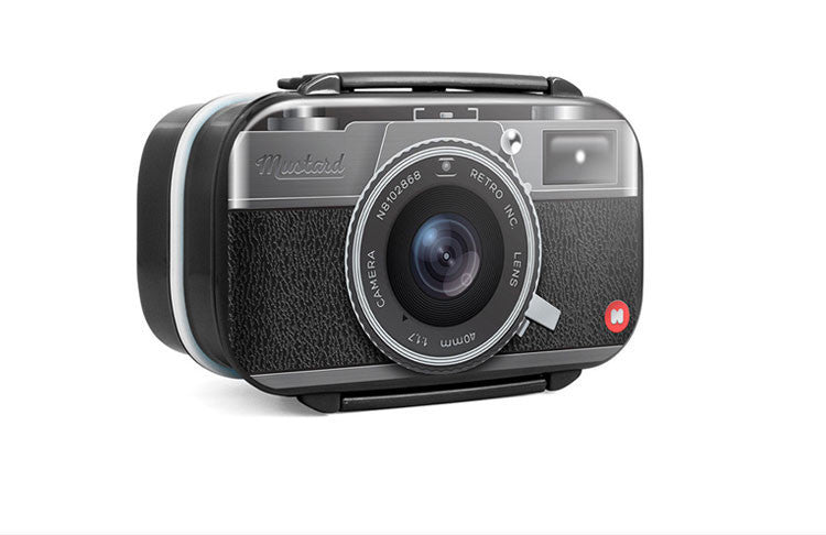 Online discount shop Australia - Gamebox Camera Radio Shape Plastic Double Layer Lunch Box Sushi Bento Box Microwavable LunchBox With Spoon Fork Office School