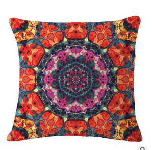 Style Flower Cushion Cover Pillow Case Linen Cotton Pillow Covers Plant sofa Car Seat Decorative Pillowcase