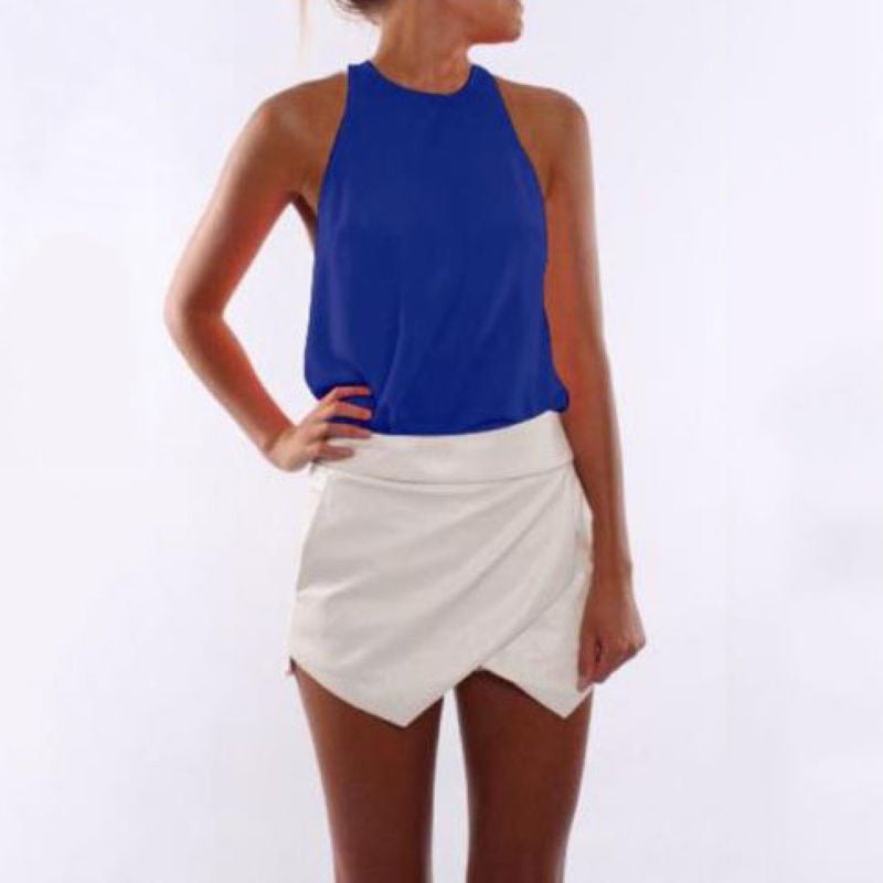 Online discount shop Australia - Fashion Sexy Women Charming S-3XL 4 Color Pick Solid Sleeveless Casual Tank Tops Vest Blouses