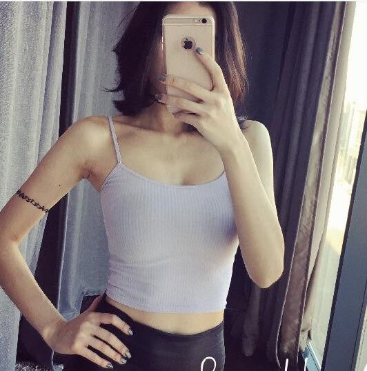 Women Bralette Bralet Bustier Crop Top Cami Tank Tops European style elasticity Sleeveless Vest