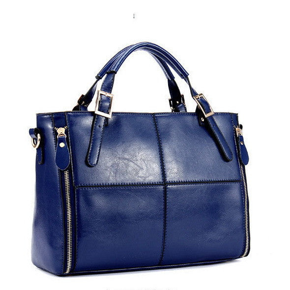 Fashion patchwork designer cattle split leather bags women handbag brand high ladies shoulder bags women bag WLHB974-Dollar Bargains Online Shopping Australia