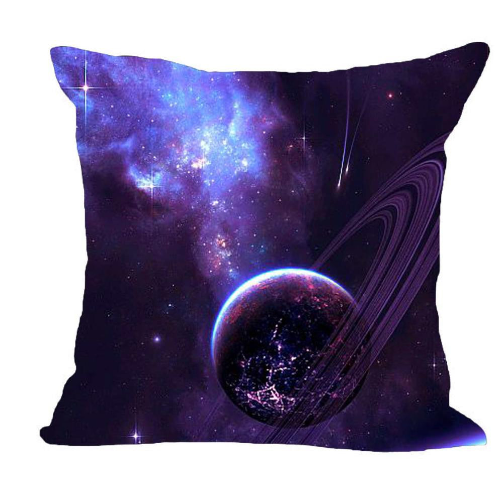 Pillow Case Galaxy Cushion Cover Planet Linen/Cotton sofa chair seat Car Sofa 45*45CM Cushion Home Decorative Throw Cover