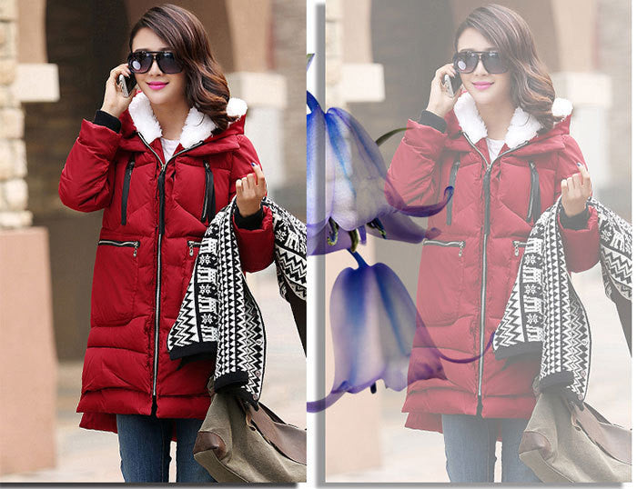 Online discount shop Australia - Coats And Jackets Woman Down Casual Jacket Plus Size M-XXXL Hooded Coat Long Style Parka Womens Jackets WC747