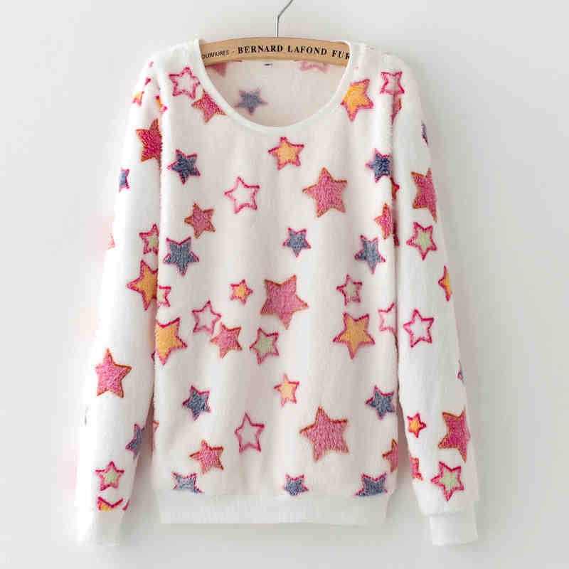 Cute Teddy Bear Harajuku Christmas Sweater Womens Sweaters Fashion Winter Lined Wool Sweater Cashmere Knitted Sweater Wol-Dollar Bargains Online Shopping Australia