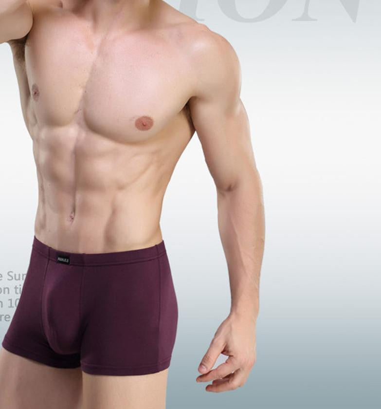 Soft breathable Bamboo fiber Men Underwear U convex corner men's modal Flower printed pants Boxers Shorts