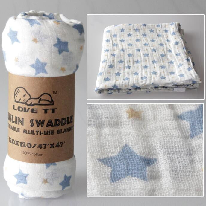 Online discount shop Australia - Ainaan Muslin Cotton Baby Swaddles For Newborn Baby Blankets Black & White Gauze Bath Towel