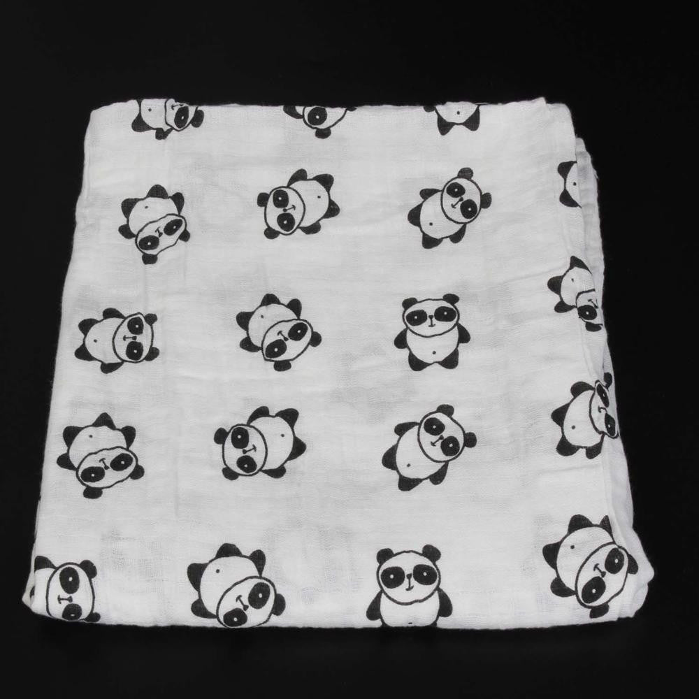 Online discount shop Australia - Ainaan Muslin Cotton Baby Swaddles For Newborn Baby Blankets Black & White Gauze Bath Towel