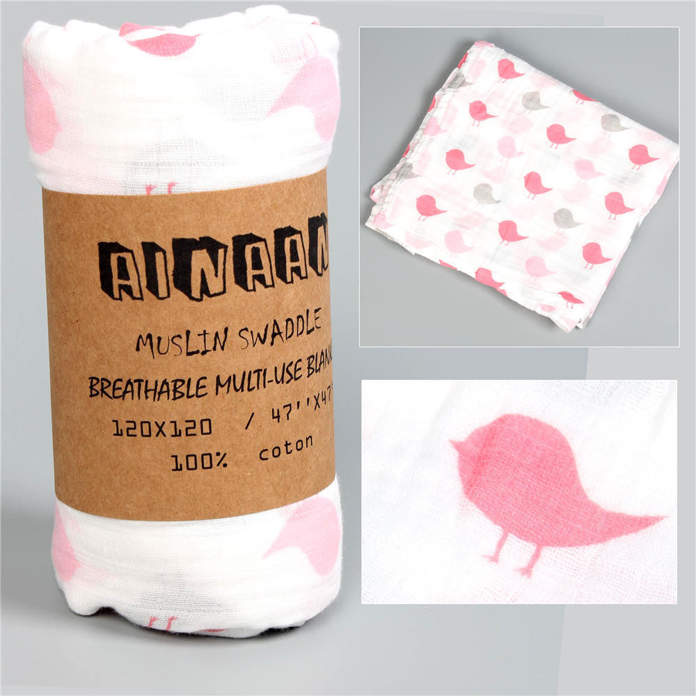 Online discount shop Australia - Ainaan Muslin Cotton Baby Swaddles For Newborn Baby Blankets Black & White Gauze Bath Towel