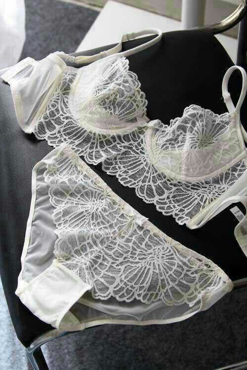Online discount shop Australia - Brand Women Bra Set Full Transparent Lace Bra And Panty Set Underwear Sexy Push Up Bra Brief Sets sous B38