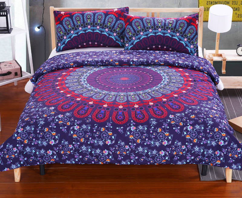 BeddingOutlet Boho Bedding Set Elephant Tree Black Printed Bohemia Duvet Cover Bedspread Twin Full Queen King Cal-King Factory-Dollar Bargains Online Shopping Australia