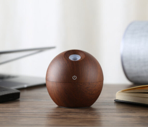 Online discount shop Australia - Mini Portable Mist Maker Aroma Essential Oil Diffuser Ultrasonic Aroma Humidifier Light Wooden USB Diffuser For Home Office