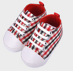 Online discount shop Australia - Baby shoes girls boys fashion rainbow canvas shoes soft prewalkers casual baby shoes