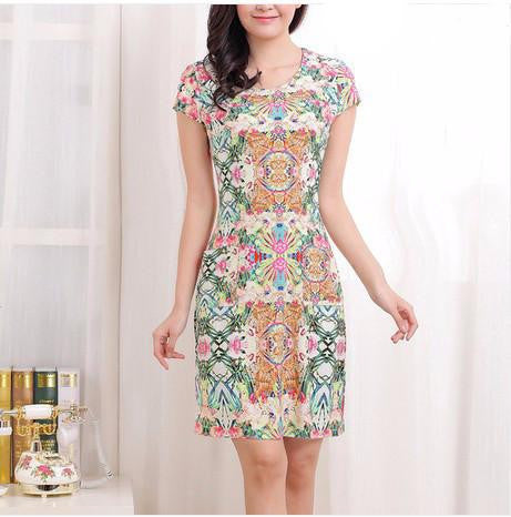 Summer dress style print women dresses vestidos printed plus size Women vestido feminino womens clothing loose casual dress