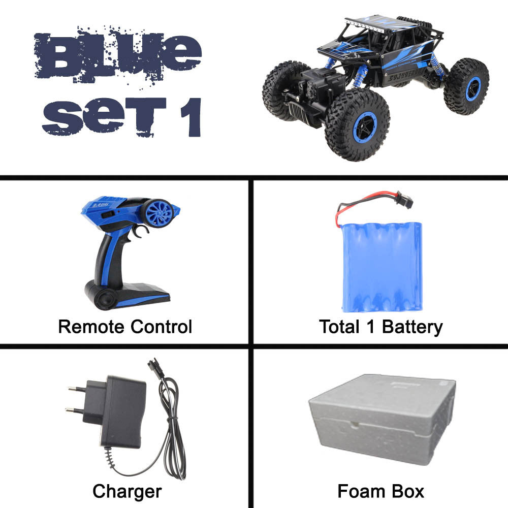 Lynrc RC Car 4WD 2.4GHz Rock Crawlers Rally climbing Car 4x4 Double Motors Bigfoot Car Remote Control Model Off-Road Vehicle Toy-Dollar Bargains Online Shopping Australia