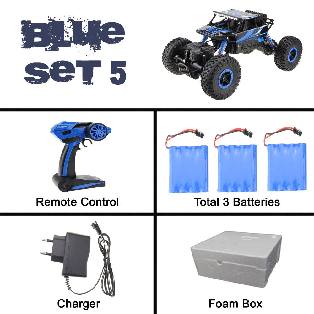 Lynrc RC Car 4WD 2.4GHz Rock Crawlers Rally climbing Car 4x4 Double Motors Bigfoot Car Remote Control Model Off-Road Vehicle Toy-Dollar Bargains Online Shopping Australia