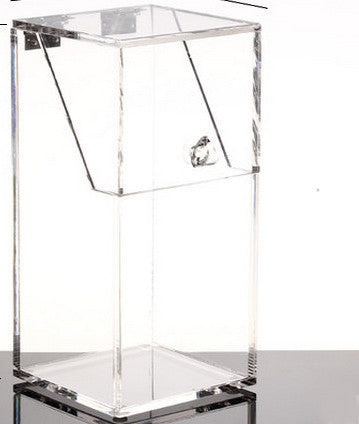 Online discount shop Australia - Crystal Acrylic Makeup brush Organizer cosmetic storage box Makeup tool Flashing pencil holder Lipstick Organizer cosmetic case