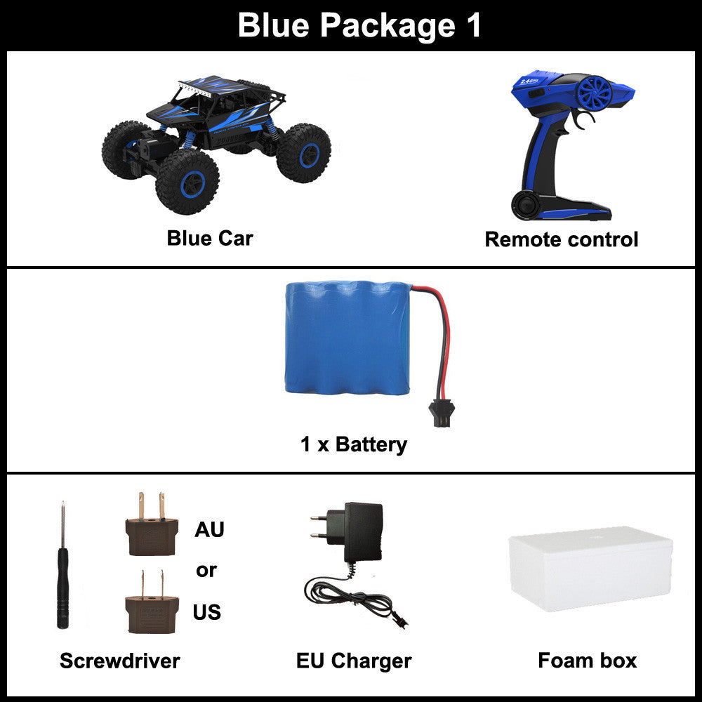 RC Car 2.4G 4CH 4WD Rock Crawlers 4x4 Driving Car Double Motors Drive Bigfoot Car Remote Control Car Model Off-Road Vehicle Toy-Dollar Bargains Online Shopping Australia