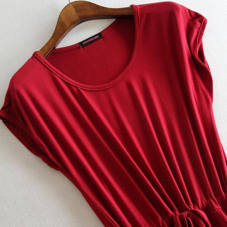 Summer dress Casual Stripe women summer dress tank sleeveless dresses casual solid color