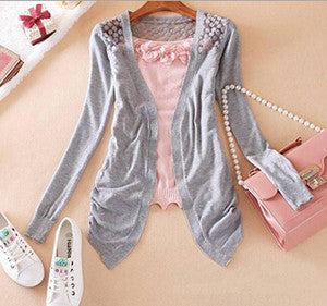 Online discount shop Australia - Clothes Women Clothing New Lace Sweet Crochet Knit Blouses Sweater Cardigan Lace Blouse Jacket