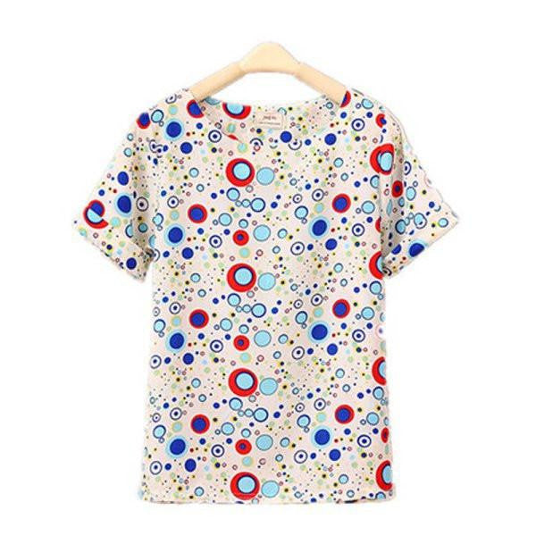 ing Lots Women Lady Batwing Chiffon Top T-Shirt Casual Printed Tops Shirts Women Clothes