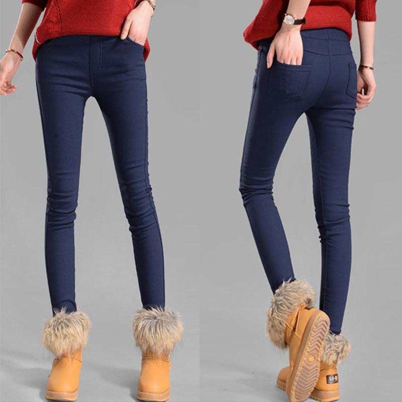 Stretch Fashion Female Candy Colored Pencil Women's Pants Elastic Cotton Slim Pants Women OL Trousers Leggings