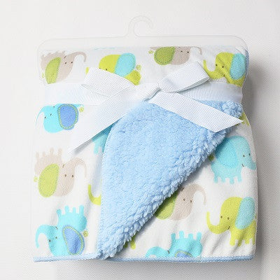 Baby blankets thicken double layer fleece infant swaddle bebe envelope stroller wrap for borns baby bedding blanket-Dollar Bargains Online Shopping Australia