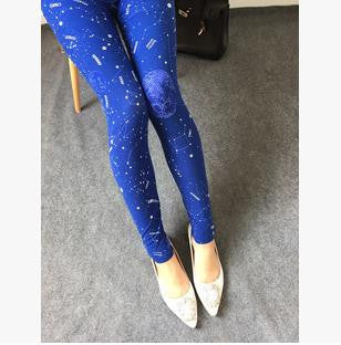 Online discount shop Australia - Floral patterned Printed Leggings Fashion Sexy Women Lady Slim Cotton Pants Black white Vintage graffiti trousers