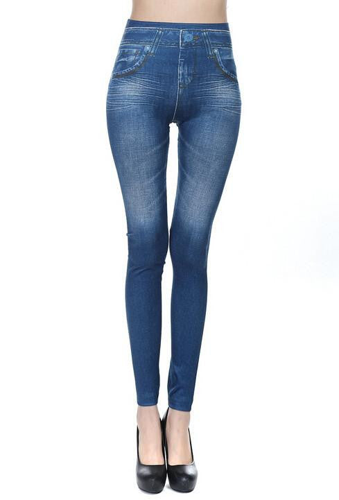 Women Fleece Lined Winter Jegging Jean Genie Slim Fashion Jeggings Leggings With Two Real Pockets