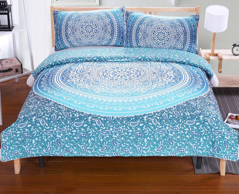 BeddingOutlet Mandala Bedding Set Concealed Bedspread Duvet Cover 2Pcs or 3Pcs Boho Bedlinen Twin Full Queen King Cal-King-Dollar Bargains Online Shopping Australia