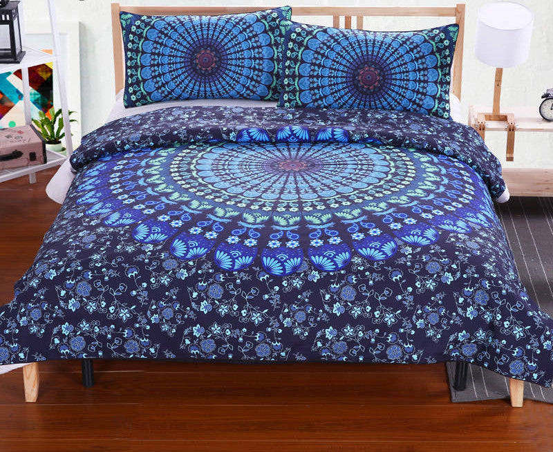 BeddingOutlet Mandala Bedding Set Concealed Bedspread Duvet Cover 2Pcs or 3Pcs Boho Bedlinen Twin Full Queen King Cal-King-Dollar Bargains Online Shopping Australia