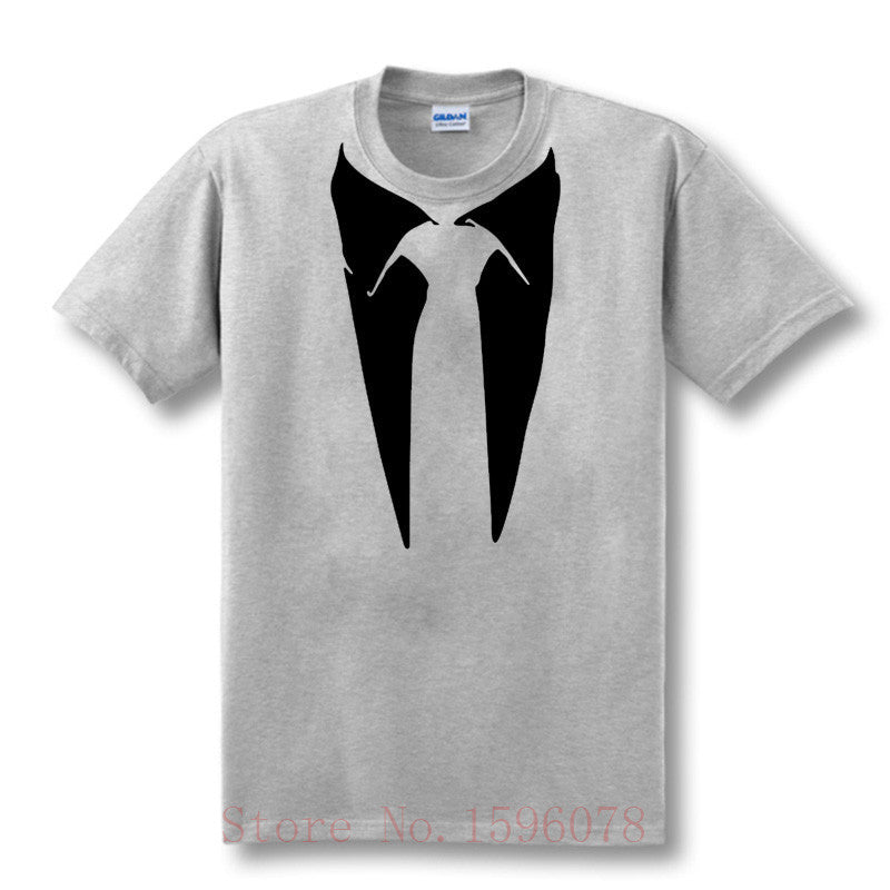 Novelty Men T Shirts Tuxedo Tees Retro Tie Funny Men O Neck Top Tshirt Casual Fitness Mens Clothing