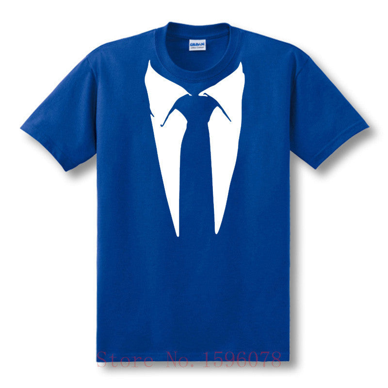 Novelty Men T Shirts Tuxedo Tees Retro Tie Funny Men O Neck Top Tshirt Casual Fitness Mens Clothing