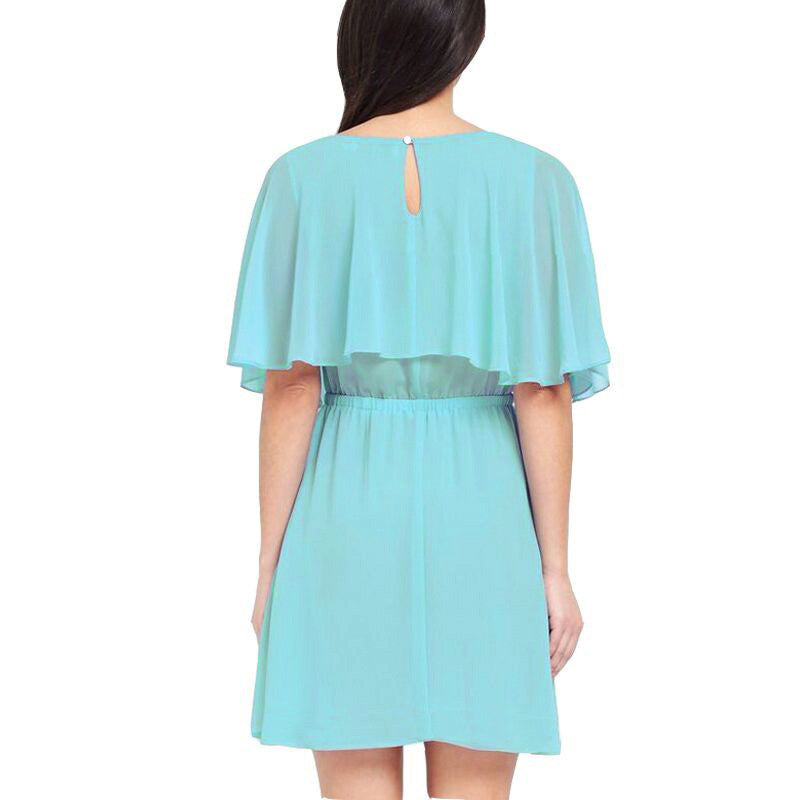 Fashion Plus Size 6XL Summer Slim Loose Beach Skater Solid Dress Chiffon Women Office Vintage Casual Dresses XXXXL 5XL